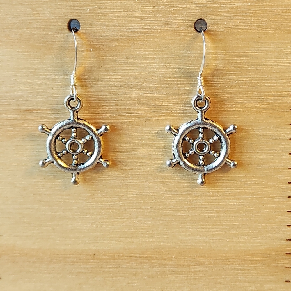 Charm Earrings on Sterling Silver French Earwires